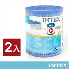 【INTEX】游泳池配件-簡易濾水器濾心桶(2入組)(29007E)