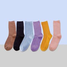 【cammie】學院風韓版中筒堆堆襪(6雙/組)