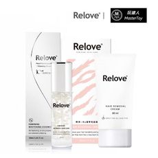 Relove 淨柔白桃賦活晶球凝露 30ml + Ku溜零毛髮霜 80ml