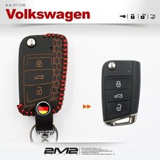 2m2手工款 volkswagen golf sporstvan 福斯汽車 摺疊鑰匙 鑰匙皮套 鑰匙