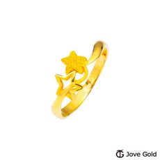 Jove Gold 漾金飾 小星願黃金戒指