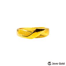 Jove Gold 漾金飾 幸福結黃金男戒指