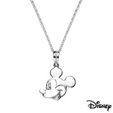 Disney迪士尼系列銀飾  純銀墜子-童話米奇款 送項鍊