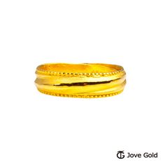 Jove Gold 漾金飾 一生一世黃金男戒指