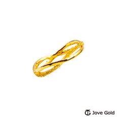 Jove Gold 漾金飾 幸福相守黃金戒指-固定圍