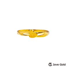 Jove Gold 漾金飾 心的跳動黃金戒指