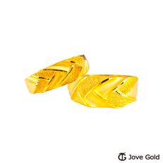 Jove Gold 漾金飾 刻愛黃金成對戒指