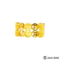 Jove Gold 漾金飾 串滿財富黃金戒指