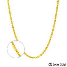 Jove Gold 漾金飾 細緻的美好黃金刻紋跳舞鍊(約0.96錢)(約1.4尺/42cm)