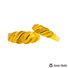 Jove Gold 漾金飾 愛情頻率黃金成對戒指