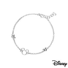 Disney迪士尼系列銀飾  純銀手鍊-鏤空米奇款