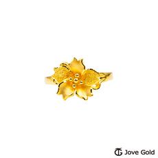 Jove Gold 漾金飾 花美人嬌黃金戒指