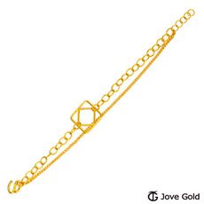 JoveGold漾金飾 夢想與現實黃金手鍊-雙鍊款