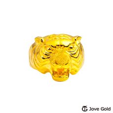 Jove Gold 漾金飾 虎虎生風黃金戒指