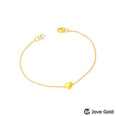 JoveGold漾金飾	甜味黃金手鍊-霧面款