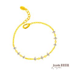 J'code真愛密碼金飾 輕奢風黃金手鍊