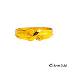 Jove Gold 漾金飾 理性與感性黃金女戒指