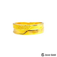 jove gold 漾金飾  堅定的心黃金男戒指現貨+預購