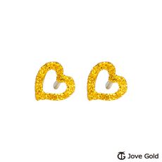 Jove Gold 漾金飾 暖暖心黃金耳環