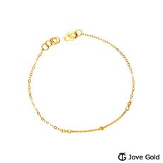 Jove Gold 漾金飾 知性黃金手鍊