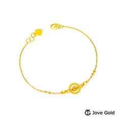 Jove Gold 漾金飾 轉轉好運黃金手鍊