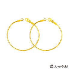 Jove Gold 漾金飾 經典彌月成對黃金手環