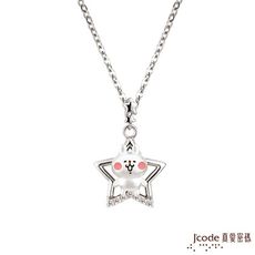 J'code真愛密碼銀飾 卡娜赫拉的小動物-星光粉紅兔兔純銀墜子 送項鍊