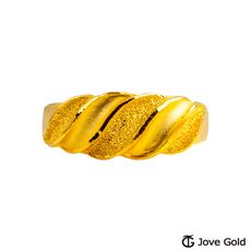 Jove Gold 漾金飾 愛情頻率黃金男戒指