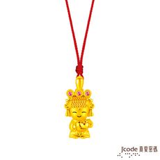 J'code真愛密碼金飾 小萌佛-蘋果媽祖黃金墜子-立體硬金款 送項鍊