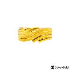 Jove Gold 漾金飾 飄黃金男戒指