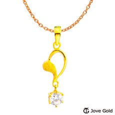 Jove Gold 漾金飾 華麗舞曲黃金墜子 送項鍊