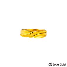 Jove Gold 漾金飾 和你在一起黃金女戒指