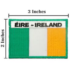 愛爾蘭 Ireland 熨斗補丁 熱燙貼布 熱燙臂章 電繡背膠補丁 刺繡袖標 電繡布標 熨斗燙布貼紙