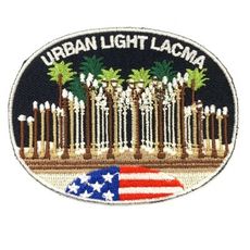 美國 加州美術館 LACMA UEBAN LIGHT 獨特設計 電繡刺繡背膠補丁 袖標 布標 布貼