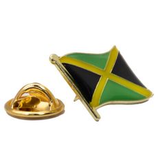 Jamaica 牙買加國家 紀念胸針 國家別針 紀念胸章 國旗胸針 紀念胸徽 金屬胸徽 遊學