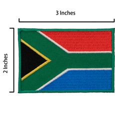 南非 South Africa 背膠布標貼紙  Flag Patch貼布 電繡布貼 愛國 布藝袖標