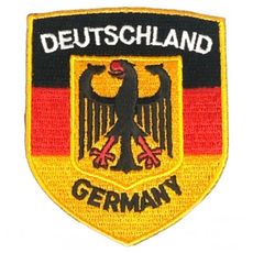 Germany德國徽章 電繡徽章 刺繡繡片貼 Flag Patch肩章 背包貼 熱燙貼布 立體繡貼