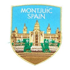 西班牙蒙特惠奇山 SPAIN 貼布 布標 燙貼 徽章 肩章 識別章 背包貼