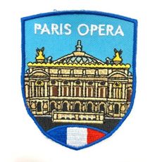 法國 巴黎歌劇院 外套文青設計 布藝徽章 DIY 創意 Patch電繡刺繡背膠補丁 袖標 布標 布貼