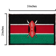 肯亞 Kenya 熱燙徽章 刺繡胸章 刺繡貼布繡 刺繡補丁貼 熨斗燙布貼紙 布貼 熱燙臂章 布藝臂