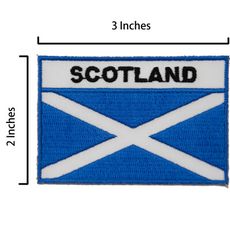 蘇格蘭 Scotland 熱燙繡片貼 熨斗布標貼紙 熨斗燙布貼 電繡布標 熨斗補丁貼 熱燙燙貼 電繡