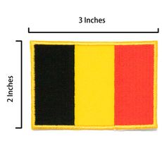 比利時 Belgium 燙貼 刺繡徽章 熨燙布章 背膠貼布繡 電繡徽章  Flag Patch布貼