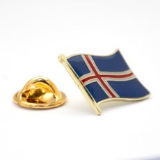 Iceland 冰島國旗紀念別針 國徽胸徽  遊學出國 國家胸徽 國旗配飾 國家徽章 收藏用