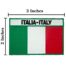 義大利 Italy 燙布貼 布標 背膠布章 刺繡補丁 Flag Patch布章 立體繡貼 士氣章 熱