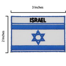 以色列 Israel 背包貼 熨燙補丁貼 刺繡貼紙 背膠臂章 補丁貼 熱燙臂章 熱燙貼紙 刺繡裝飾