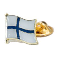 Finland 芬蘭 國旗配飾 國徽徽章 金屬飾品 出國 遊學 金屬別針 愛國