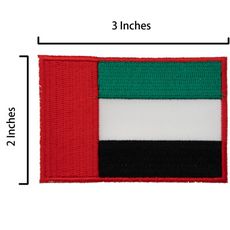 阿聯酋 UAE Flag Patch 電繡貼布繡 布藝士氣章 熨斗貼布繡 背膠刺繡章 熨燙貼章 背膠
