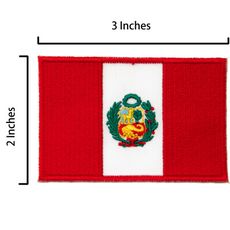 秘魯 Peru 電繡徽章 熨斗補丁 熨斗補丁貼 熨燙裝飾貼 熱燙立體繡貼 熨斗士氣章 旅遊 胸章