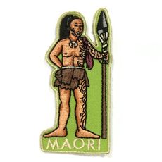 紐西蘭 毛利人 Maori 電繡徽章 胸章 立體繡貼 裝飾貼 燙布貼紙 繡片貼