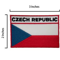 捷克 Czech Republic 刺繡燙布貼紙 Flag Patch肩章  布藝貼紙貼章 臂章